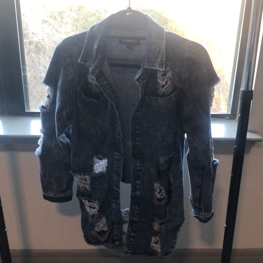 Ripped Denim Jacket